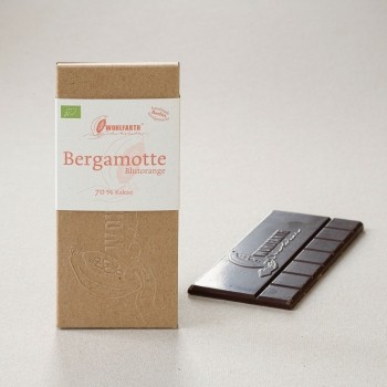 Wohlfahrt Schokolade Tafel "Bergamotte-Blutorange"